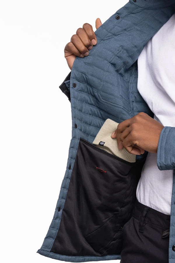 Polaire 686 Engineered Quilted Shacket Orion Blue 5 Polaire 686 Engineered Quilted Shacket Orion Blue – Image 3