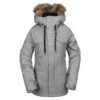Veste Snow Femme Volcom Shadow Insulated Jacket Heather Grey -Ski Équipe Magasin Volcom Shadow Insulated Jacket Heather Grey