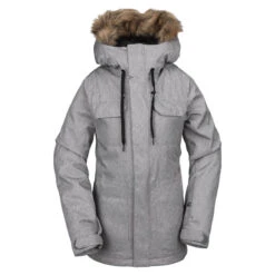 Veste Snow Femme Volcom Shadow Insulated Jacket Heather Grey