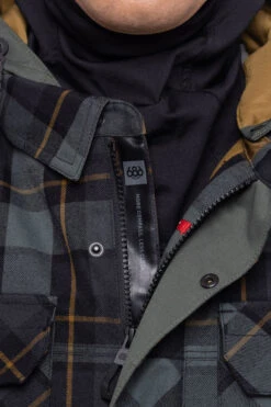Veste Snow 686 Woodland Insulated Goblin Green Plaid -Ski Équipe Magasin Woodland Insulated Jacket Goblin Green Plaid 686 12 1