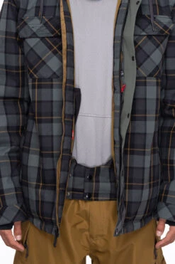 Veste Snow 686 Woodland Insulated Goblin Green Plaid -Ski Équipe Magasin Woodland Insulated Jacket Goblin Green Plaid 686 2 1